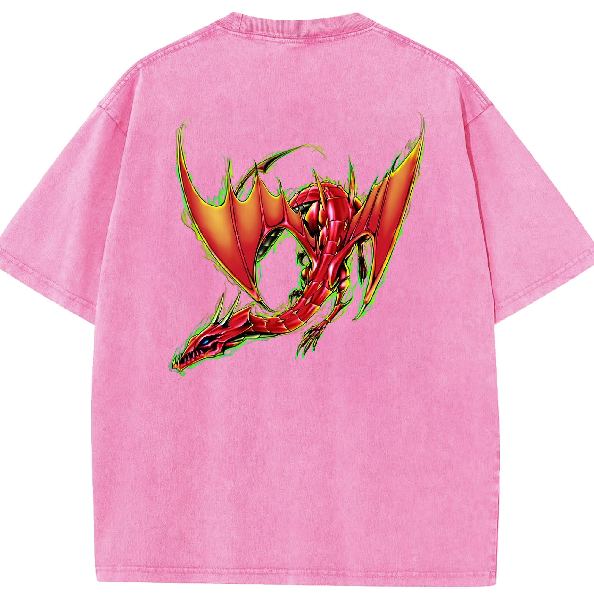 （画像用） 遊☆戯☆王 Yu-Gi-Oh! 綿100% ヴィンテージ風 半袖Tシャツ（背面プリント）